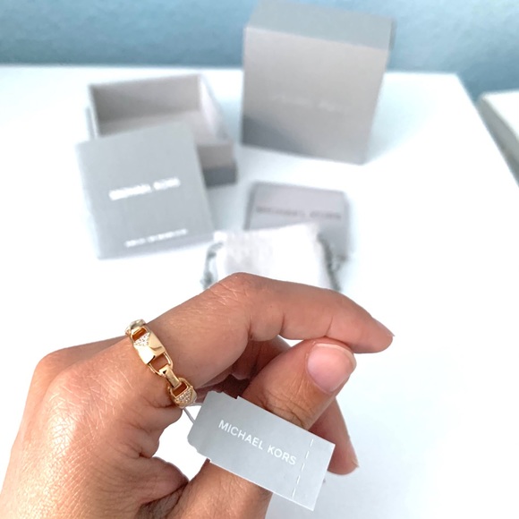 SOLD NWT MK 14k rosegold over sterling silver ring - Picture 3 of 8